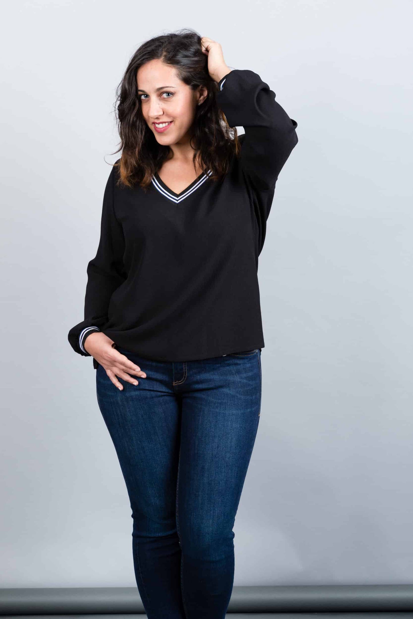 London Blouse Black