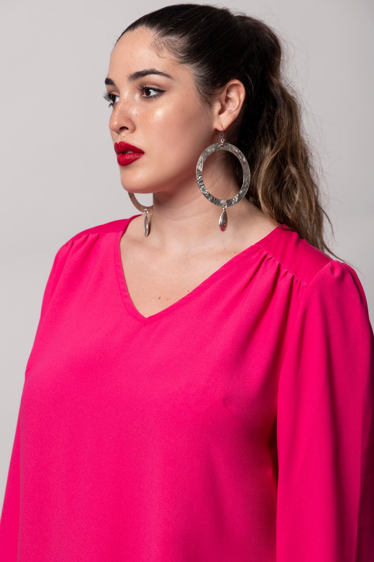 Helsinki Blouse Pink Fuchsia