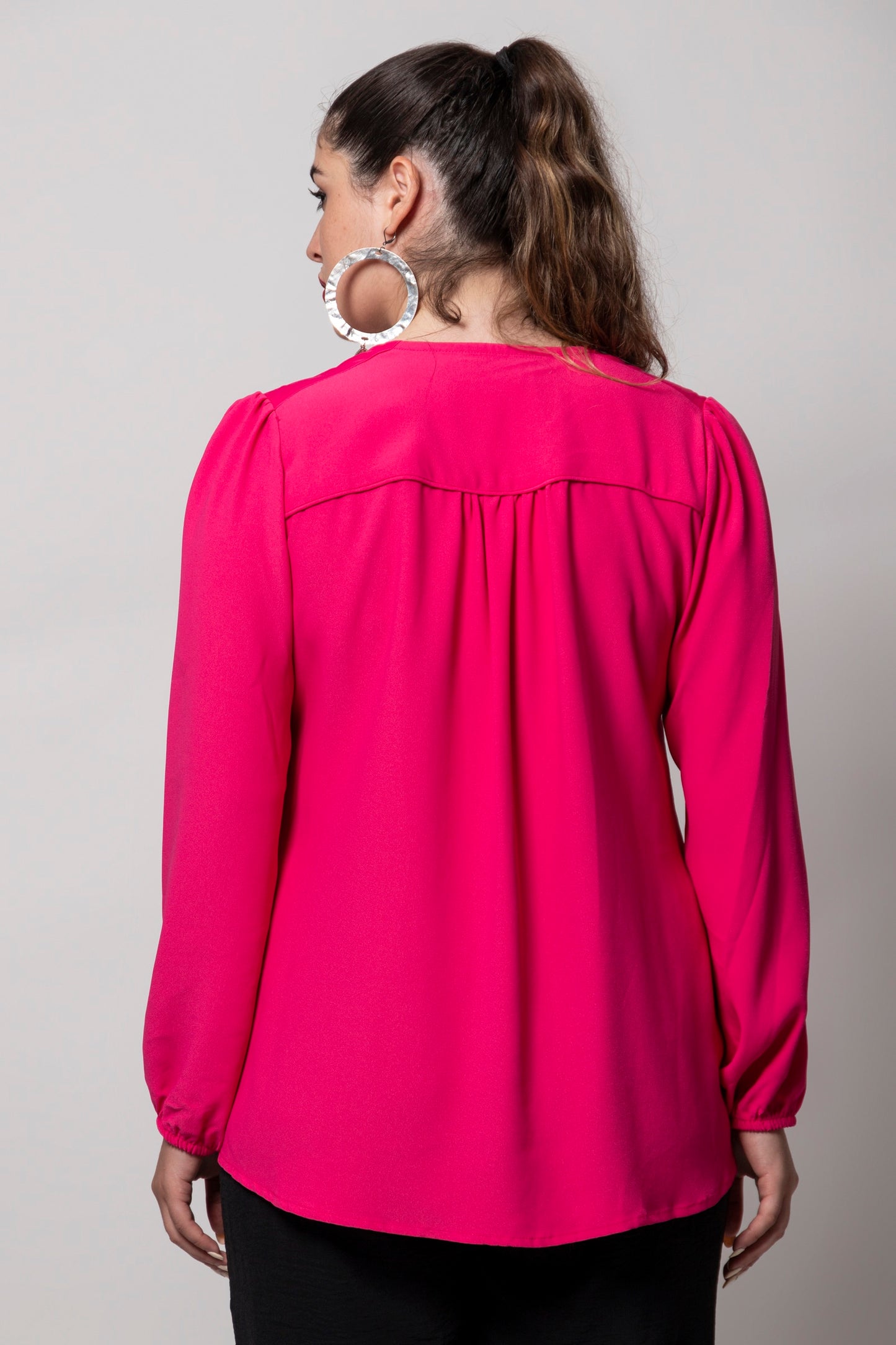 Helsinki Blouse Pink Fuchsia