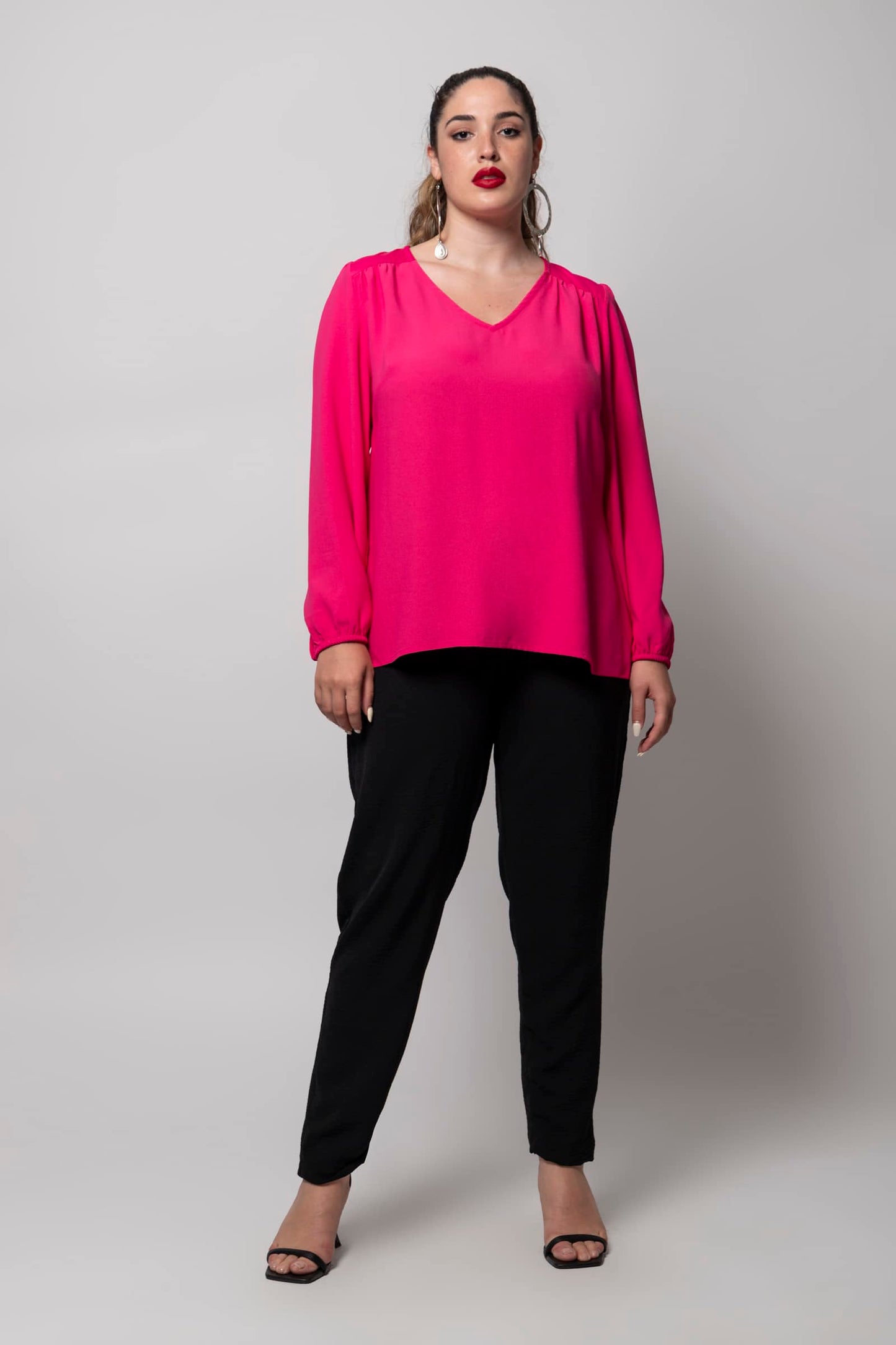 Helsinki Blouse Pink Fuchsia