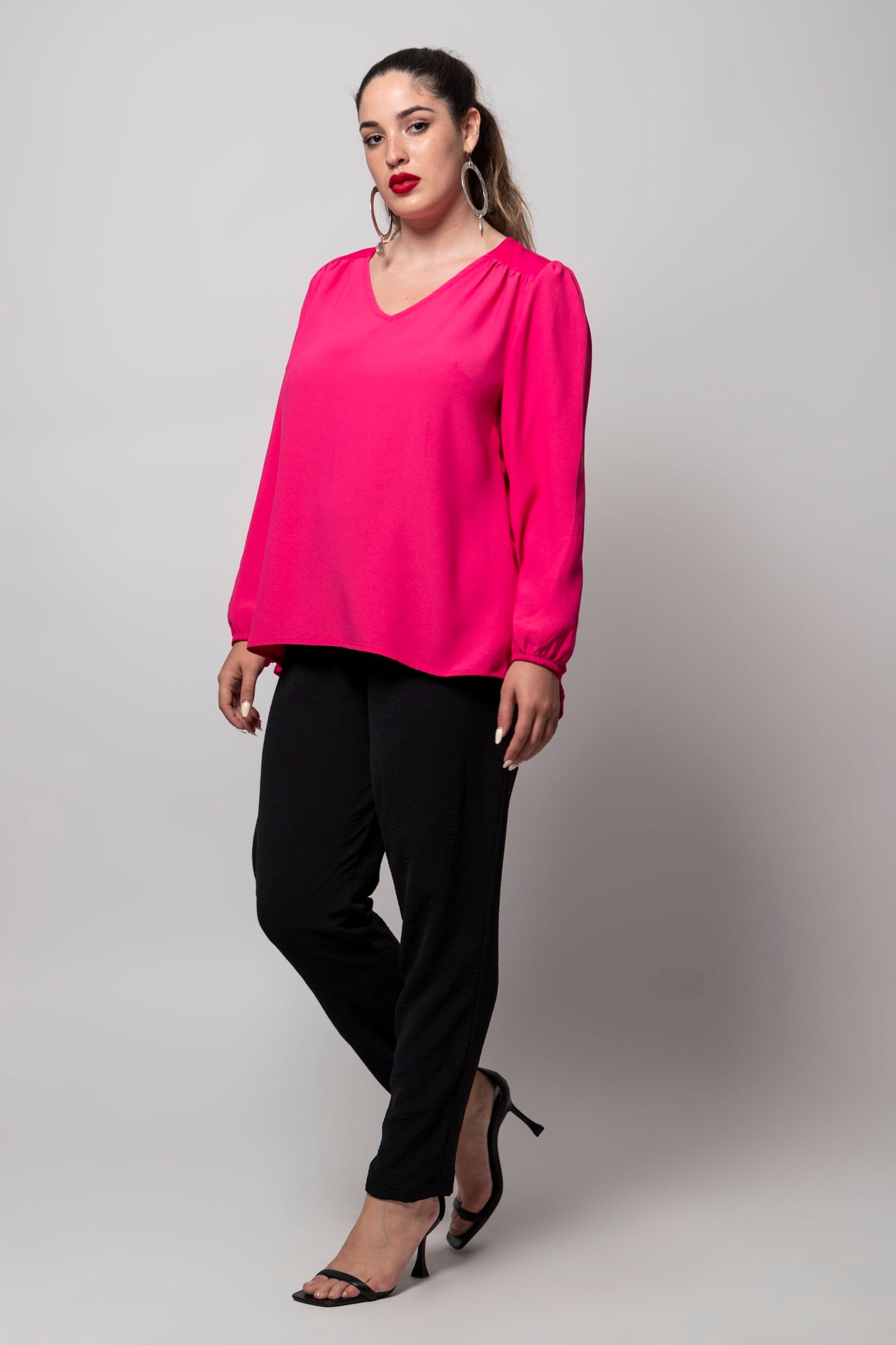 Helsinki Blouse Pink Fuchsia