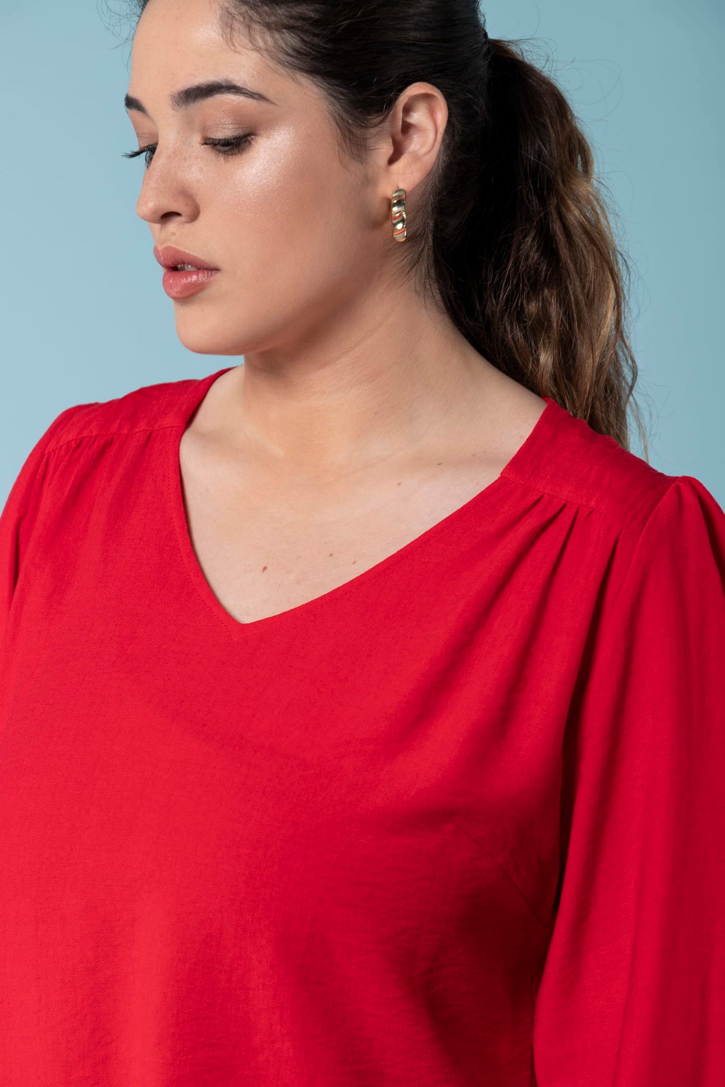 Oslo Red Blouse