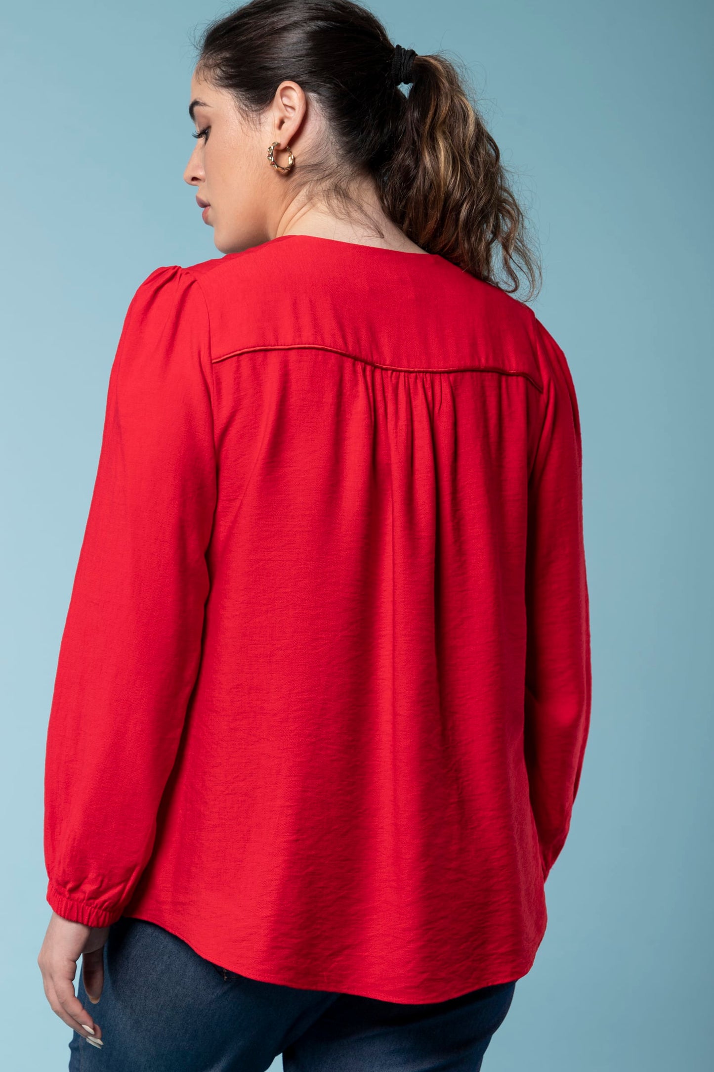 Oslo Red Blouse