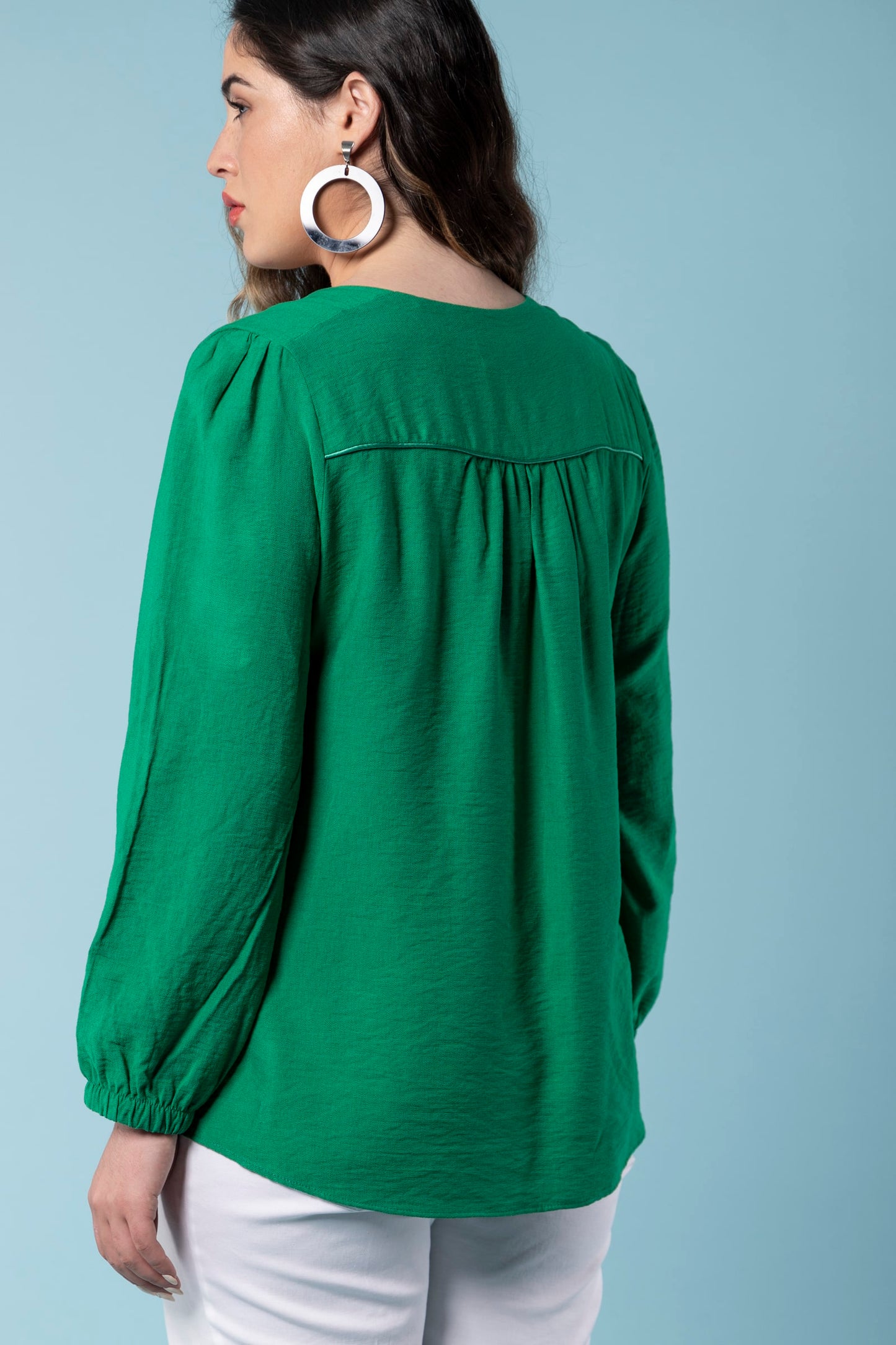 Oslo Green Blouse