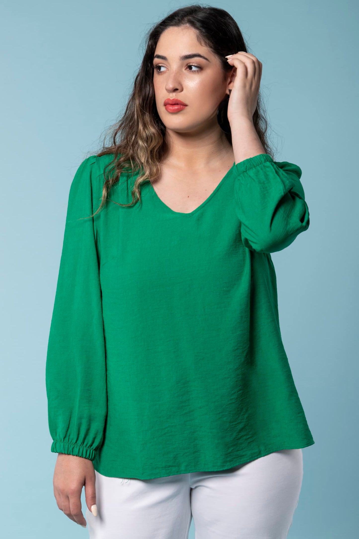 Oslo Green Blouse