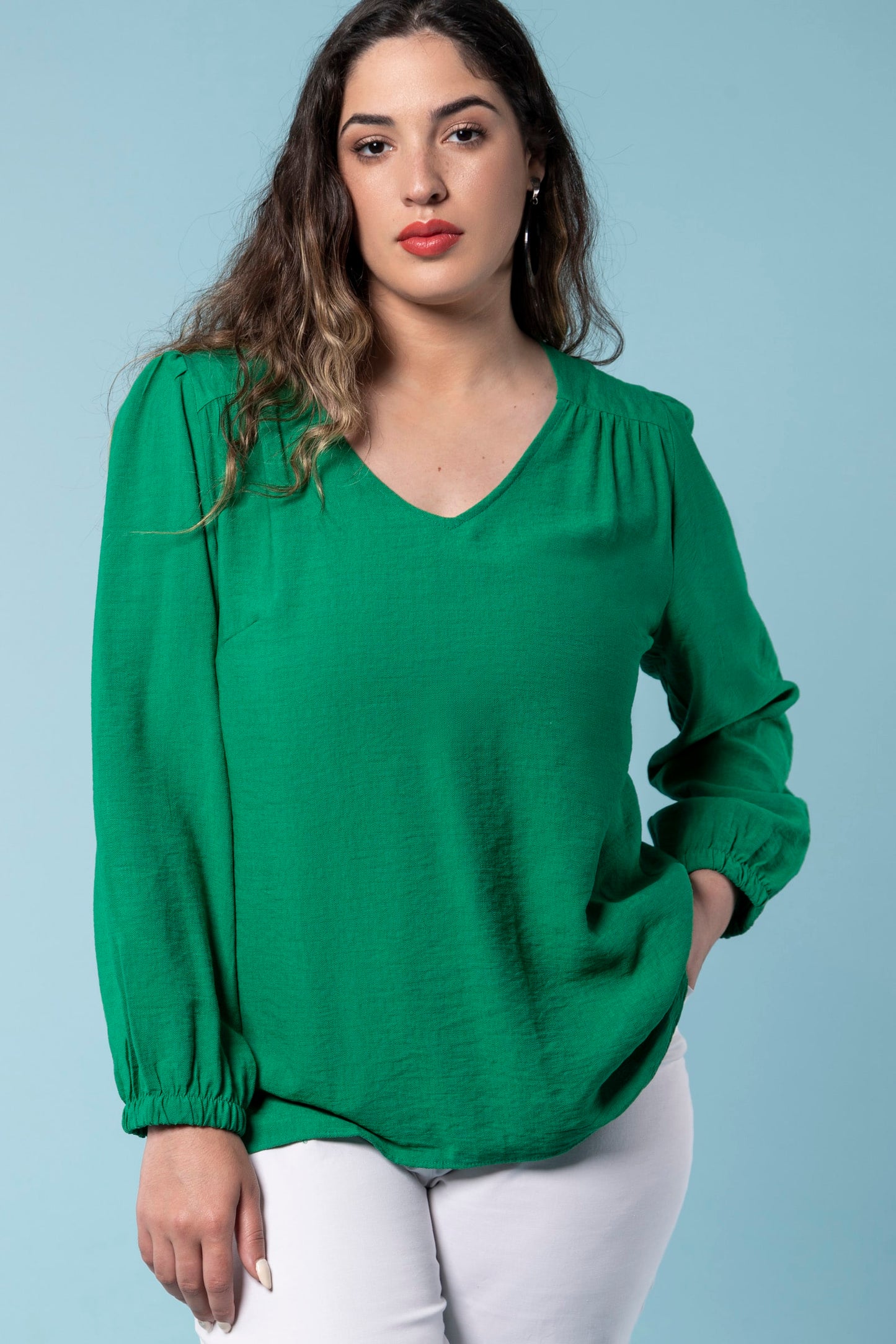 Oslo Green Blouse