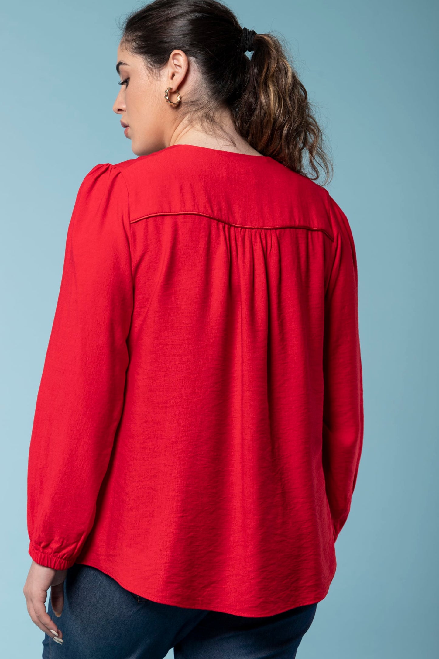 Oslo Red Blouse 