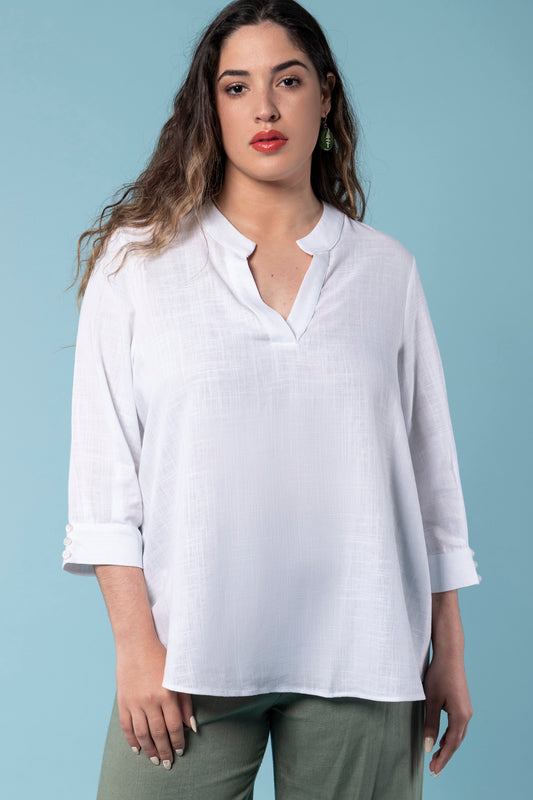 Blouse Venise Blanc